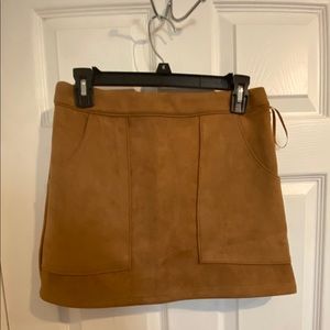Honey Punch Suede Skirt